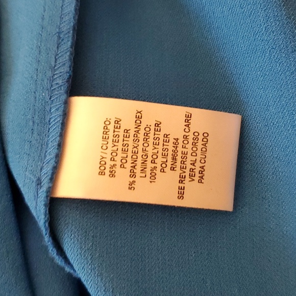 Emerald Blue wrap dress sz 12 - Picture 5 of 5